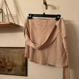 Elegant Beige Women's Skirt